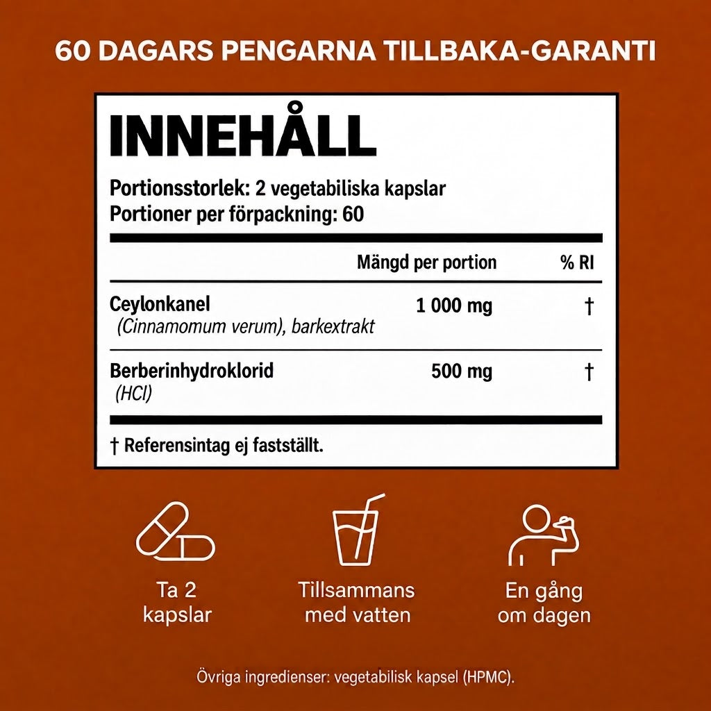 Scandivalabs® Ceylonkanel - Stödjer hälsosamt blodsocker & metabol balans