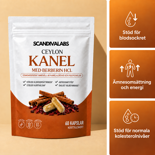 Scandivalabs® Ceylonkanel - Stödjer hälsosamt blodsocker & metabol balans